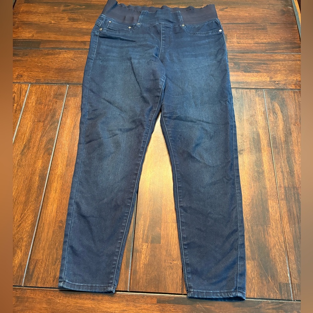 Seven7 Midnight Blue High Rise Pull on Jeggings Size 14